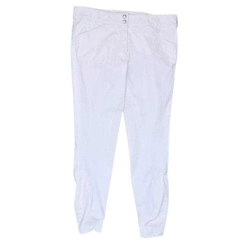 Dover Saddlery 'Beverly' Wicking Full Seat Breeches in White