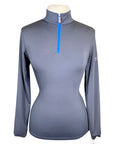 Kastel 'Charlotte' Autumn Baselayer in Grey/Blue Accents - Women's XS