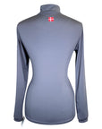 Kastel 'Charlotte' Autumn Baselayer in Grey/Blue Accents - Women's XS