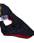 Fashion Pet Reversible Dog Jacket in Black/Red