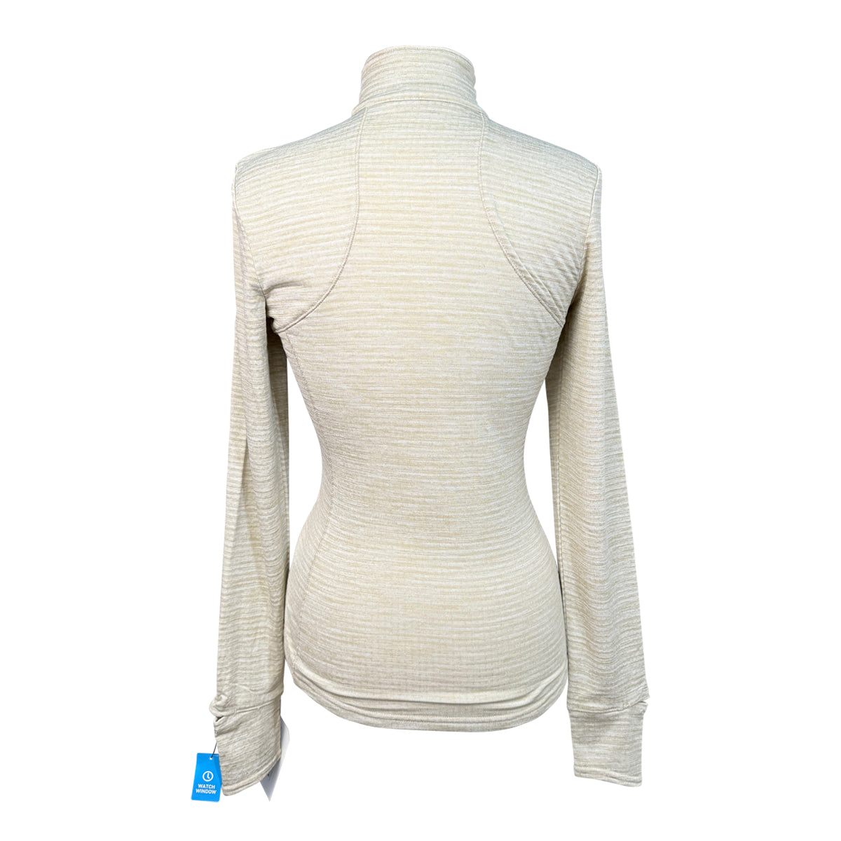 Ariat TEK Cold Series 'Gridwork' Quarter Zip Baselayer in Raw Canvas