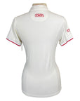 CWD Classic Polo Shirt in White/Red Accents - Women's Small