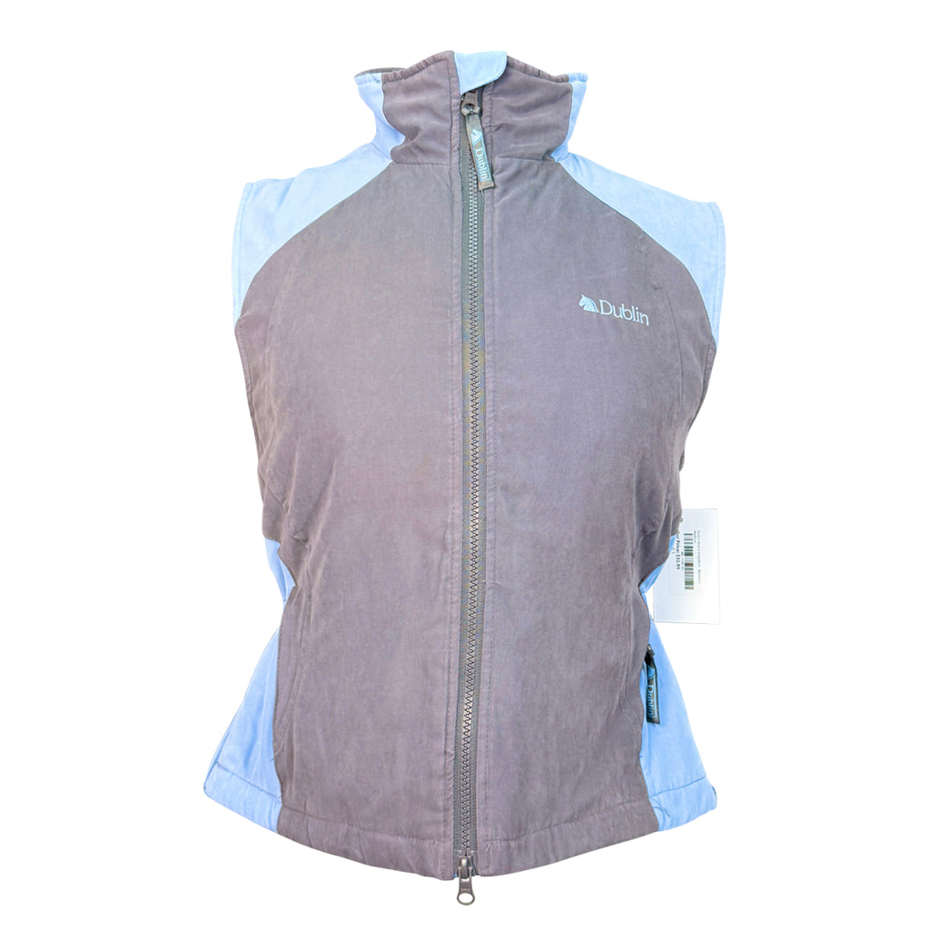 Dublin Vest in Grey/Blue