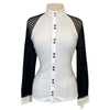 Levade Clothier 'Kate' Show Shirt in White/Black - Women's Medium
