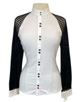 Levade Clothier 'Kate' Show Shirt in White/Black - Women's Medium