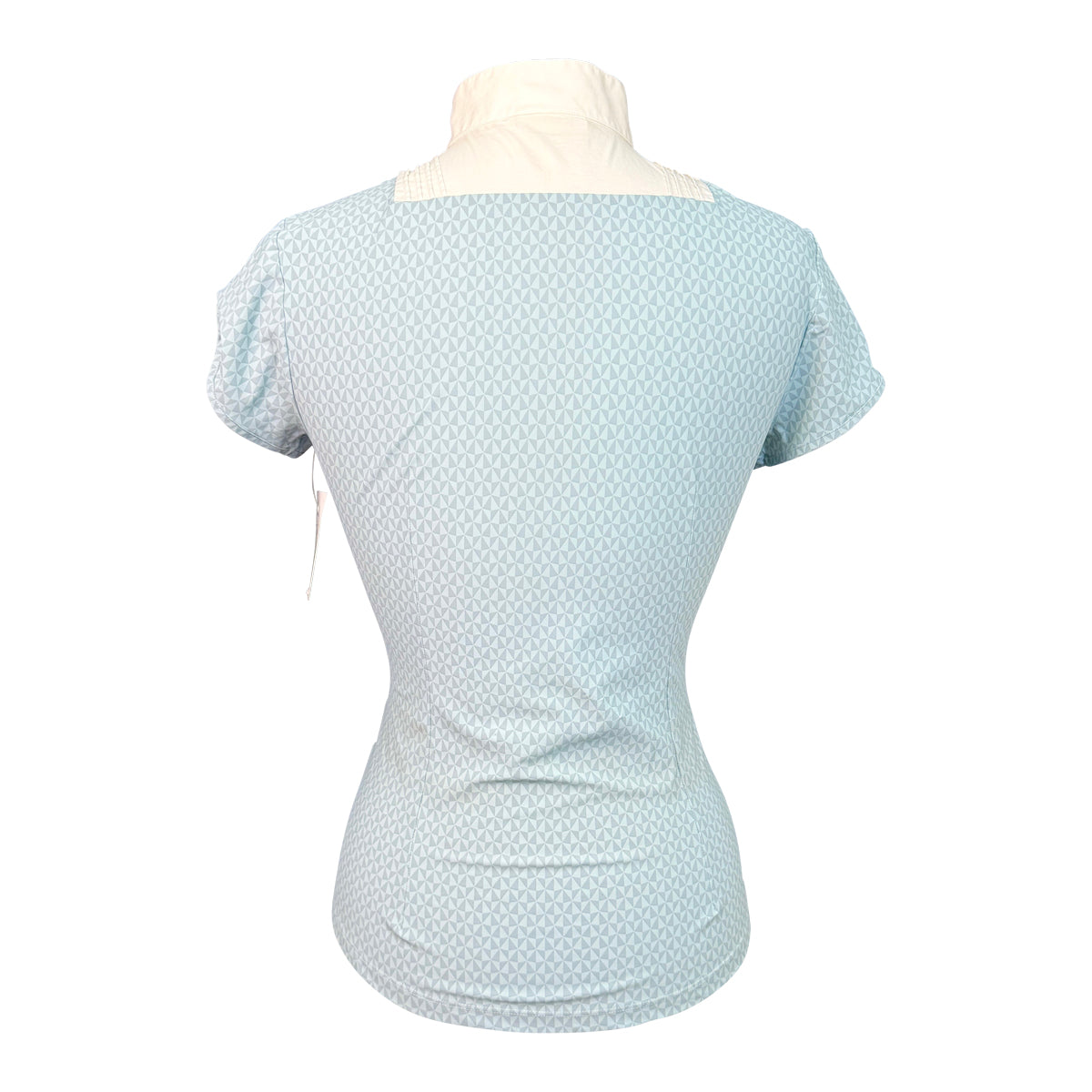 Cavalleria Toscana Show Shirt in Geometric Teal