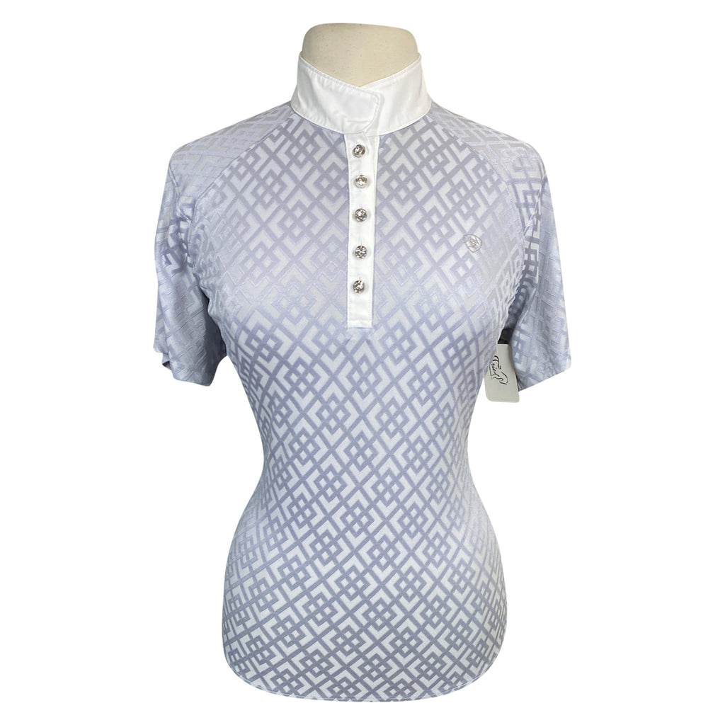 Ariat 'Showstopper' Show Shirt in Light Grey - Women's XL