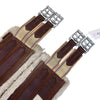 Lettia Clik Girth with CoolMax in Brown/White 