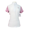 Romfh 'Schuyler' Short Sleeve Show Shirt  in White/Pink Ivy
