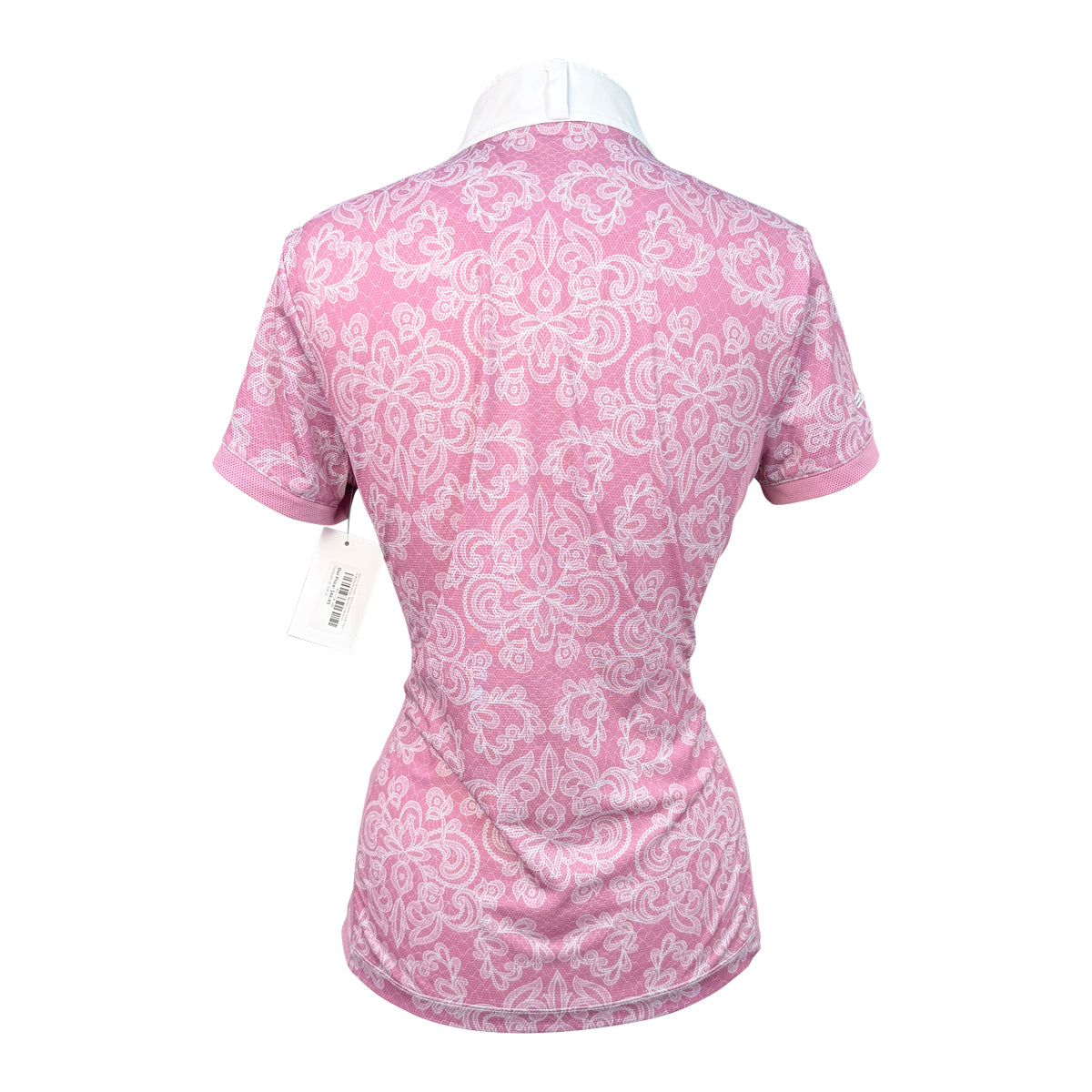 Romfh 'Schuyler' Short Sleeve Show Shirt  in White/Pink Ivy