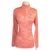 Front of Ariat 'Sunstopper 2.0' Shirt in Coral Trot Line - Women's  XS