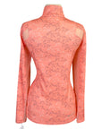 Back of Ariat 'Sunstopper 2.0' Shirt in Coral Trot Line - Women's  XS