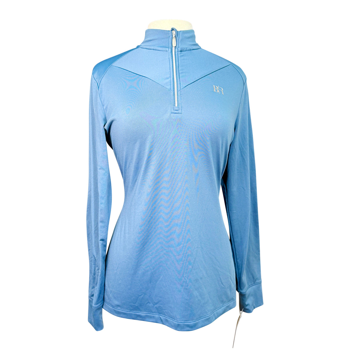 BR Equestrian L/S Zip Up in Sapphire Blue