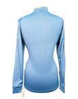 BR Equestrian L/S Zip Up in Sapphire Blue