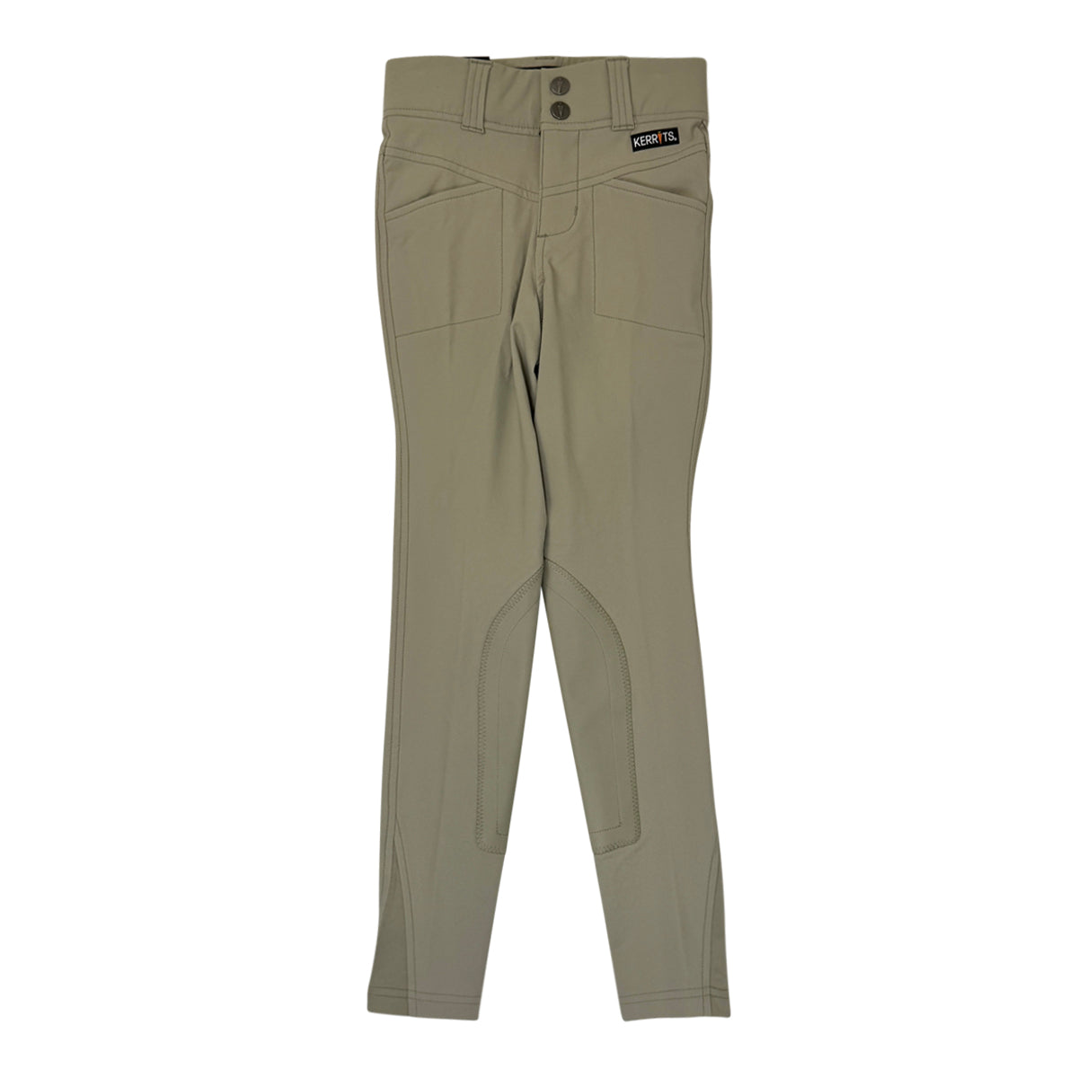 Kerrits Kids 'Crossover II' Knee Patch Breeches in Tan - Children's Large