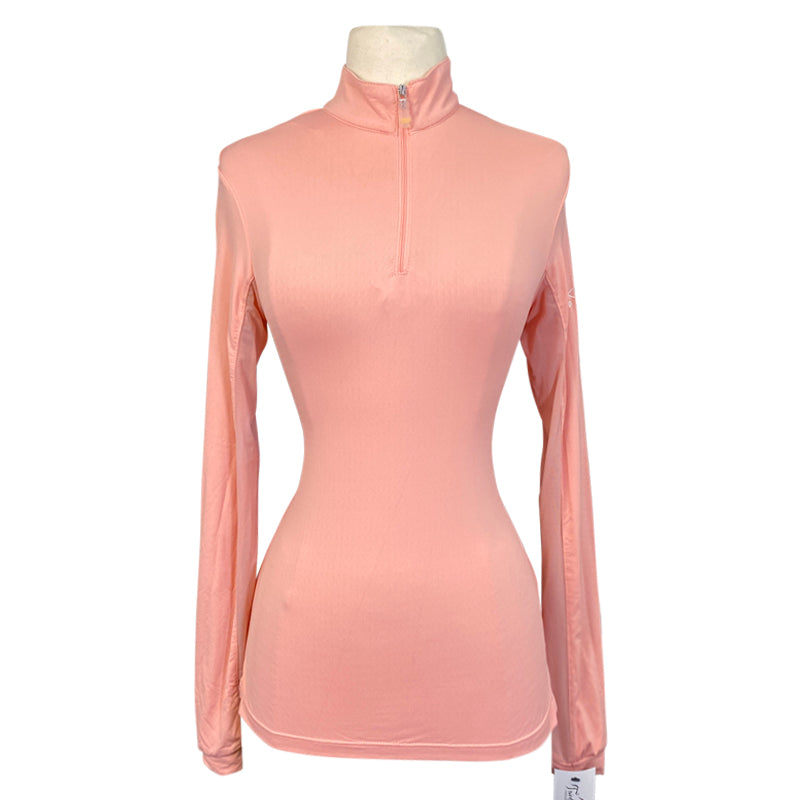 Kastel 'Charlotte' Signature Long Sleeve Shirt in Salmon