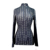 Goode Rider 1/2 Zip Bamboo L/S Shirt in Black/Grey Bits