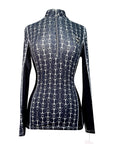 Goode Rider 1/2 Zip Bamboo L/S Shirt in Black/Grey Bits