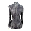 Goode Rider 1/2 Zip Bamboo L/S Shirt in Black/Grey Bits