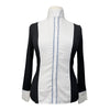 Le Fash Open Placket Shirt in White/Black - Women's XL