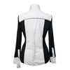 Le Fash Open Placket Shirt in White/Black - Women's XL