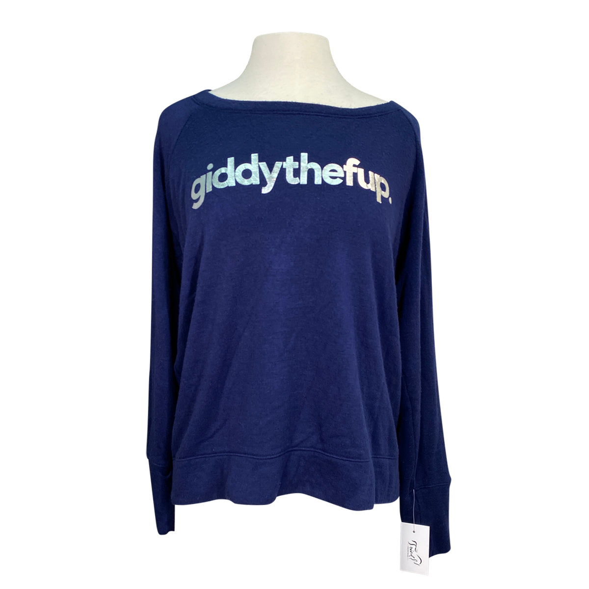 Bad Horse 'giddythefup' Sweater in Navy/Silver