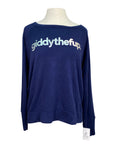 Bad Horse 'giddythefup' Sweater in Navy/Silver
