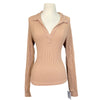 Euphoric Equestrian 'Coco Waffle Polo' in Tan - Women's Small