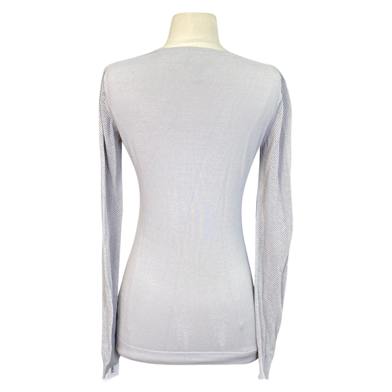 AA Platinum Perforated Sweater in Cloud