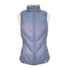 Dover Saddlery Puffer Vest in Blue/ Purple Waves reversible
