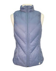 Dover Saddlery Puffer Vest in Blue/ Purple Waves reversible