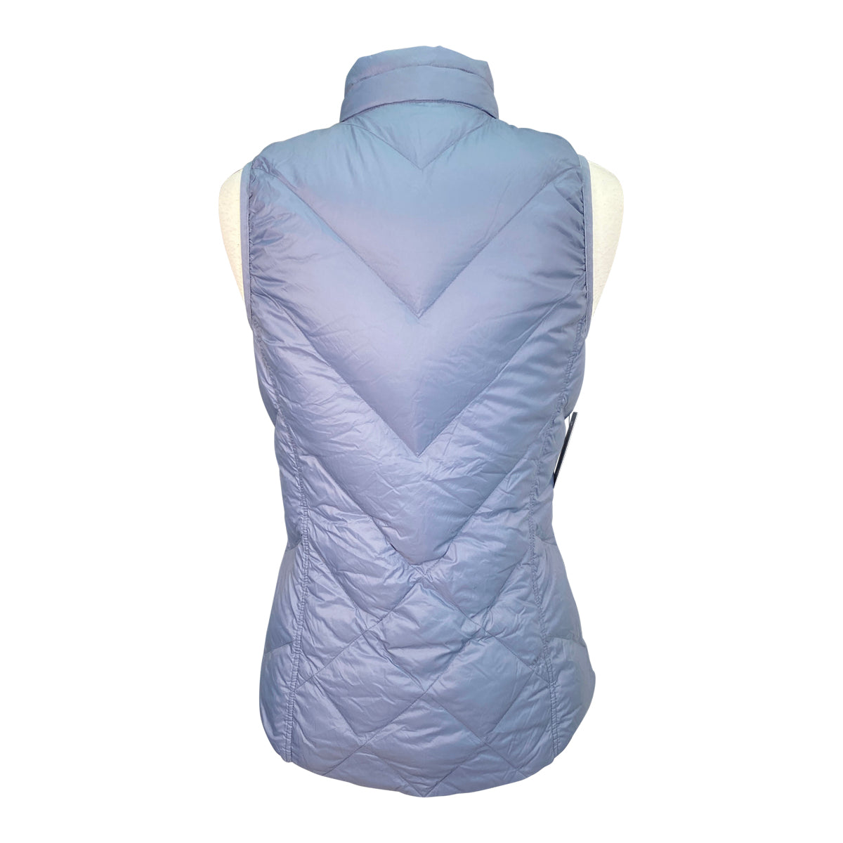 Dover Saddlery Puffer Vest in Blue/ Purple Waves reversible