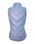 Dover Saddlery Puffer Vest in Blue/ Purple Waves reversible