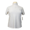 Vala Elsa Mesh Short Sleeve Zip in White