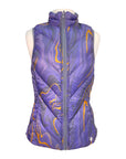 Dover Saddlery Puffer Vest in Blue/ Purple Waves reversible