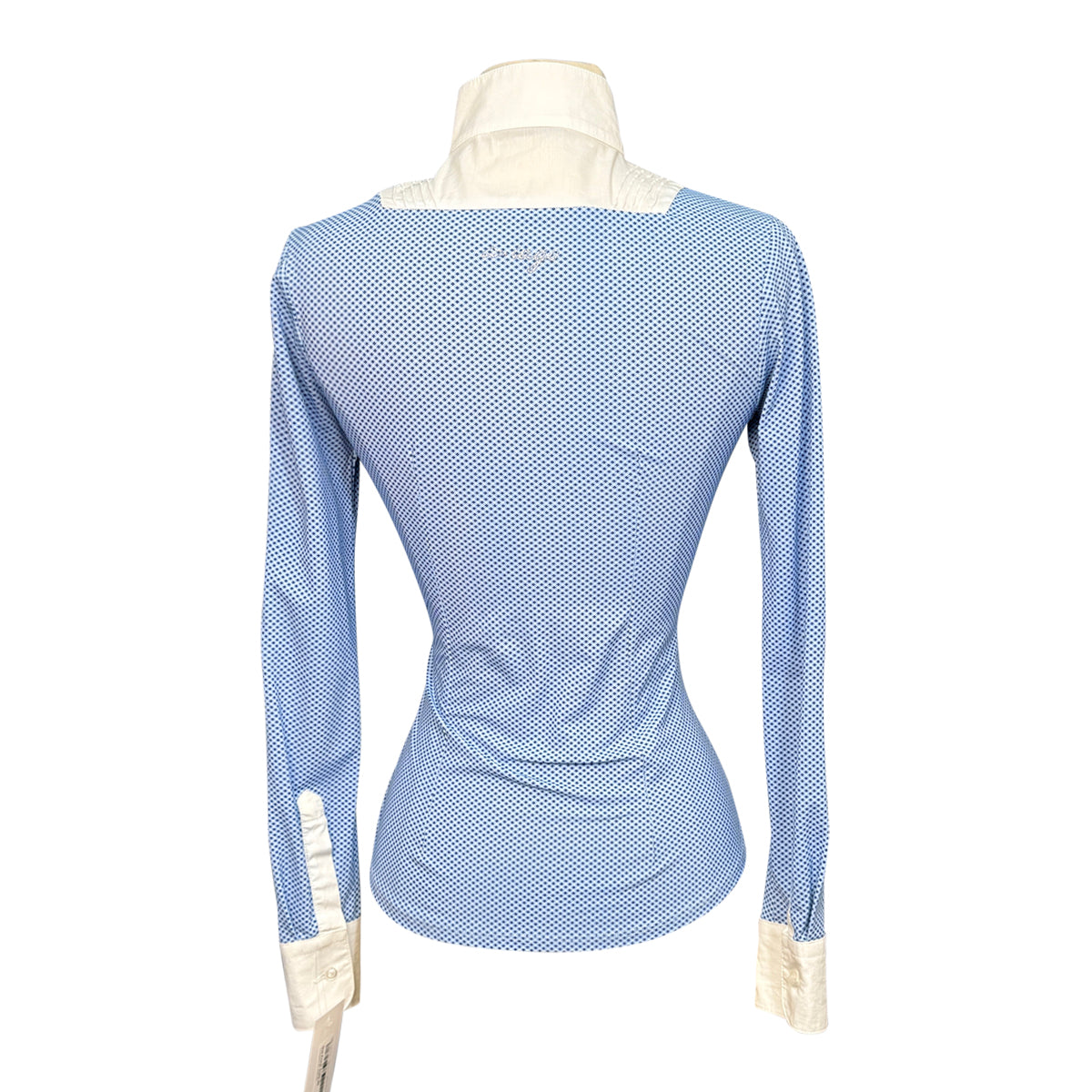 Iago 'Elenoire' Long Sleeve Show Shirt in Light Blue Geo