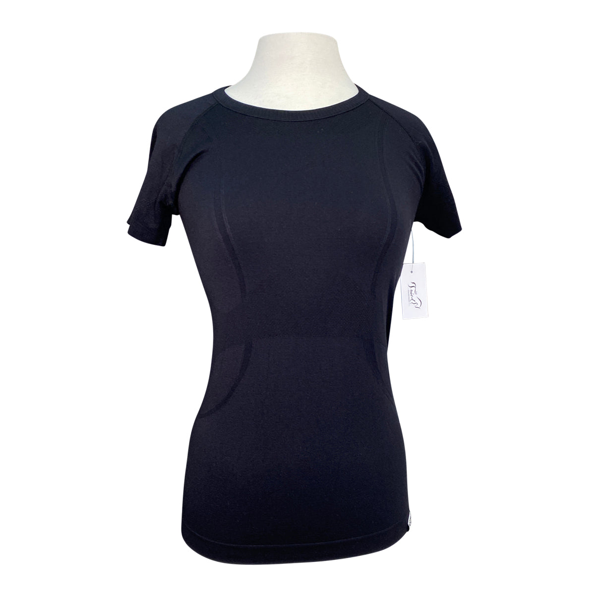 Horzehoods Short Sleeve 'Vest' Top in Black