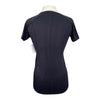 Horzehoods Short Sleeve 'Vest' Top in Black