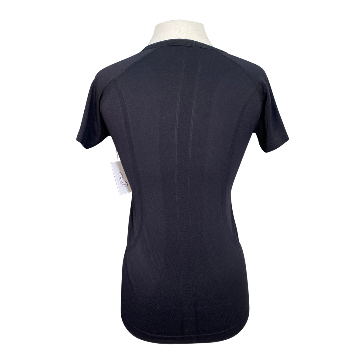 Horzehoods Short Sleeve 'Vest' Top in Black