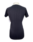 Horzehoods Short Sleeve 'Vest' Top in Black