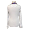 Essex Classic Talent Yarn Show Shirt in White/Seahorses