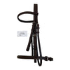 Bobby's English Tack Signature Series Classic Raised Snaffle Bridle in Mahogany