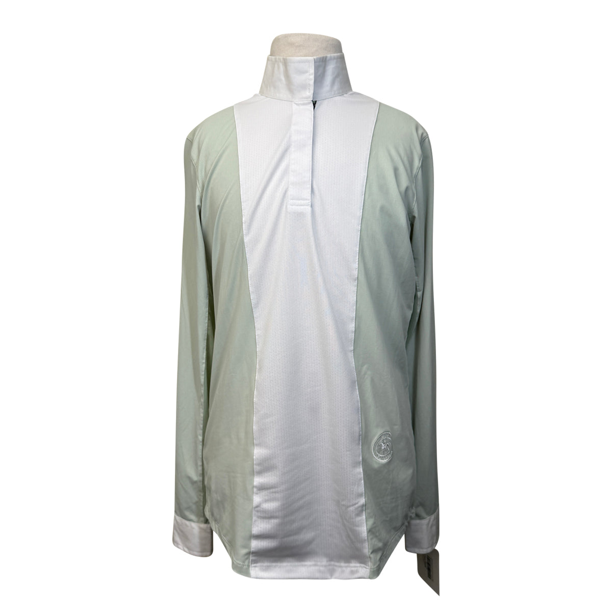Essex Classics 'Luna Performance' Show Shirt in White/Light Green