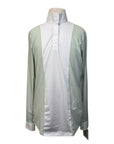 Essex Classics 'Luna Performance' Show Shirt in White/Light Green