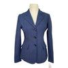RJ Classics 'Monterey' Orange Label Show Coat in Navy Herringbone 