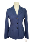 RJ Classics 'Monterey' Orange Label Show Coat in Navy Herringbone 