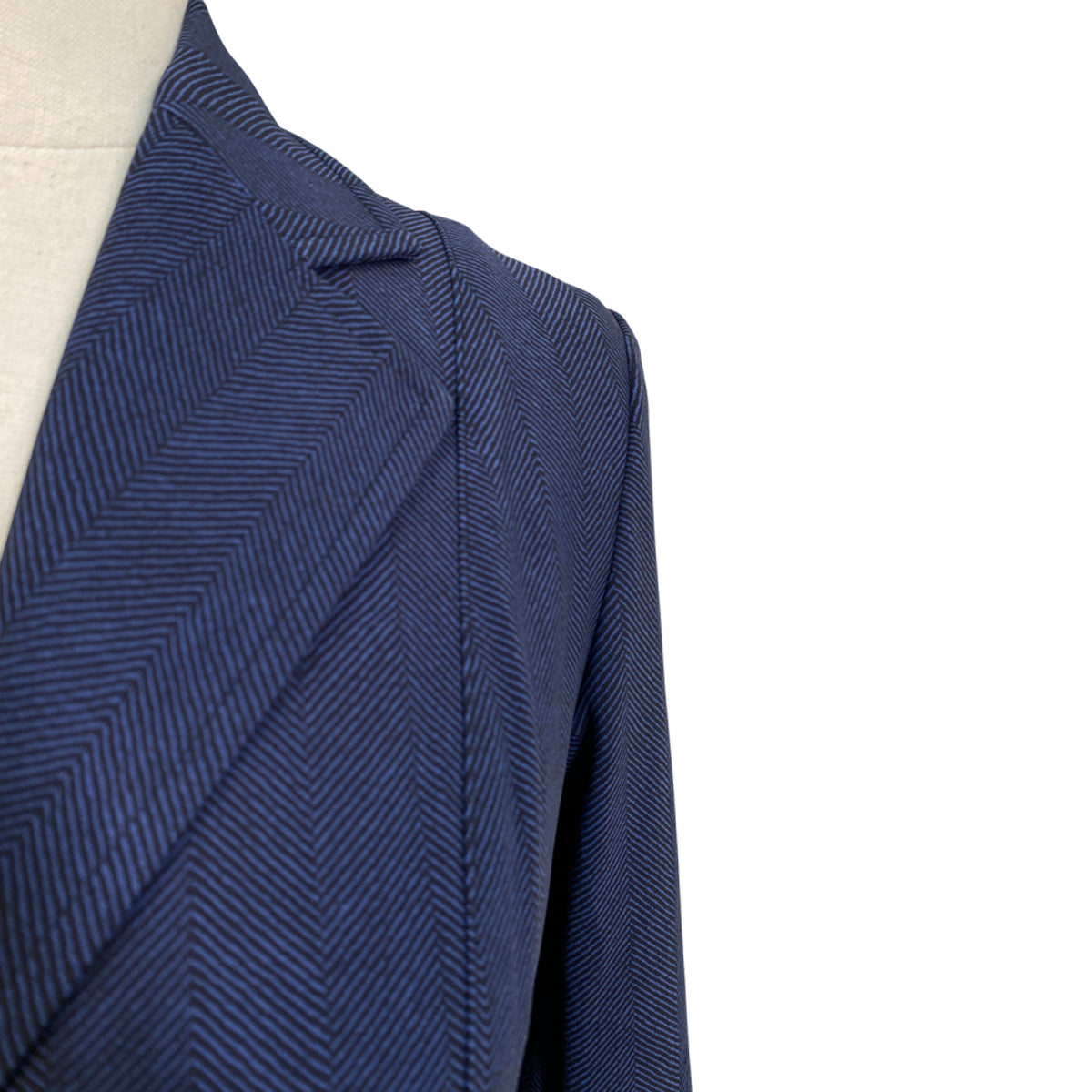 RJ Classics 'Monterey' Orange Label Show Coat in Navy Herringbone 