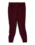 Ariat 'Prelude' Knee Patch Breeches in Wine - Women's 26R