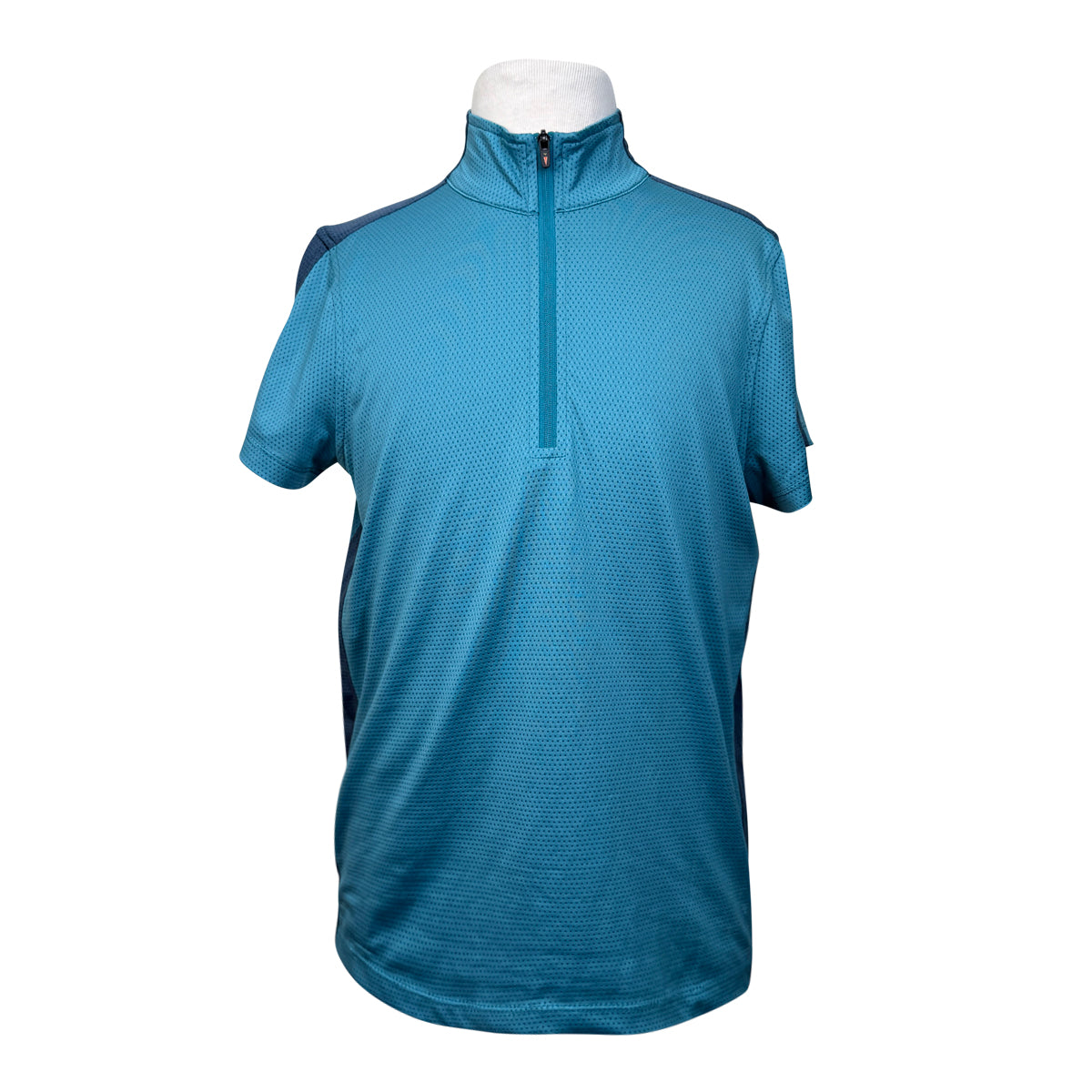 Kerrits Ice Fil Short Sleeve in Turquoise/Navy