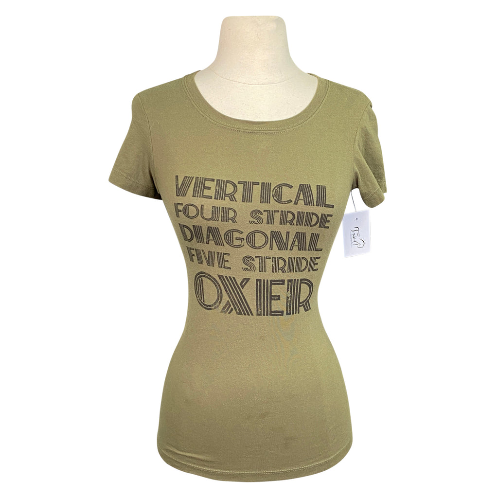 Spiced Equestrian 'Course Walk' Tee in Olive 